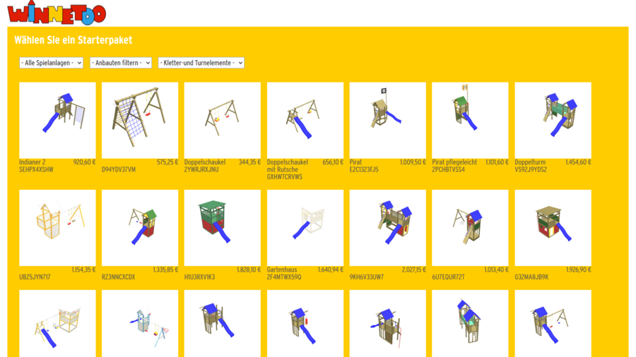 WINNETOO speelsysteem Online-planner WINNETOO Spielsystem OnlinePlaner