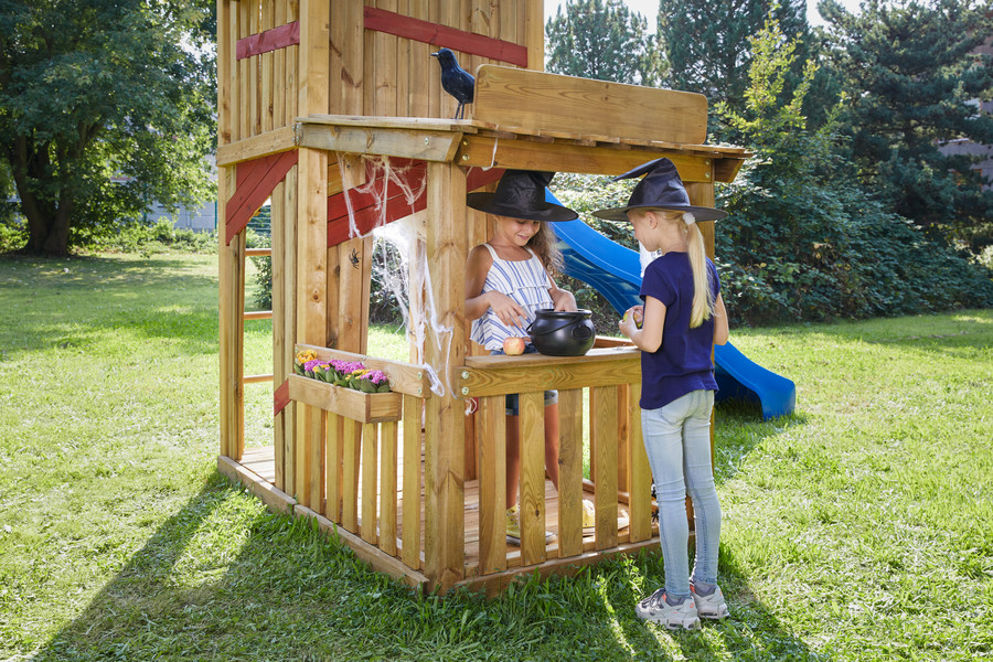 WINNETOO Grundturm mit Veranda-Anbau