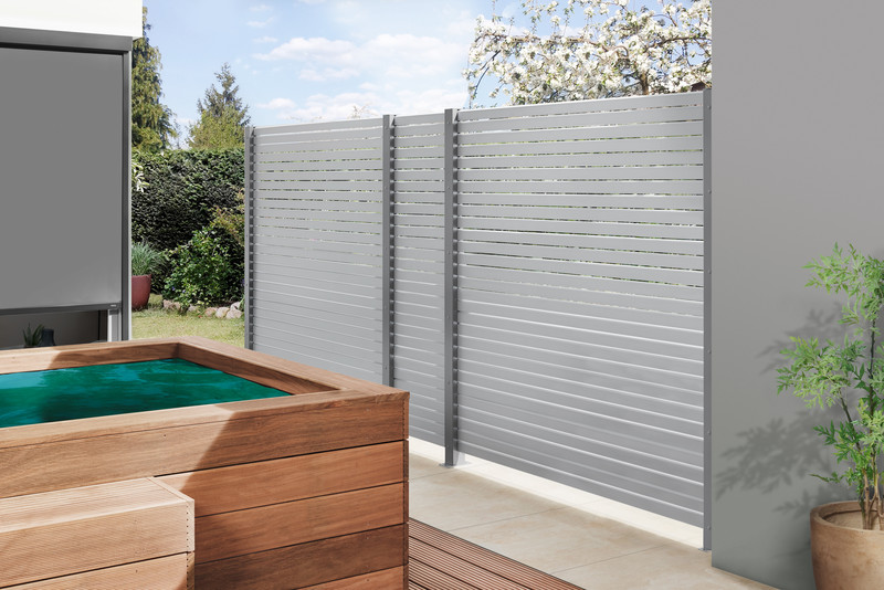 SYSTEM Zäune Sichtschutzzäune aus WPC, Alu, Keramik & Glas
