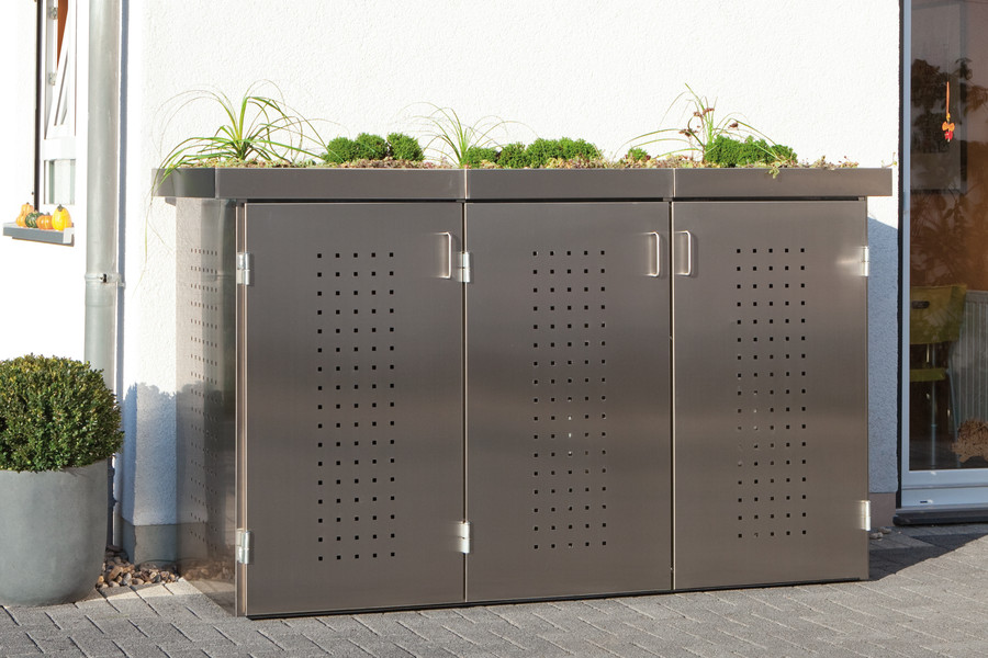 BINTO Edelstahlbox mit Pflanzschalen BINTO Edelstahlbox mit Pflanzschalen