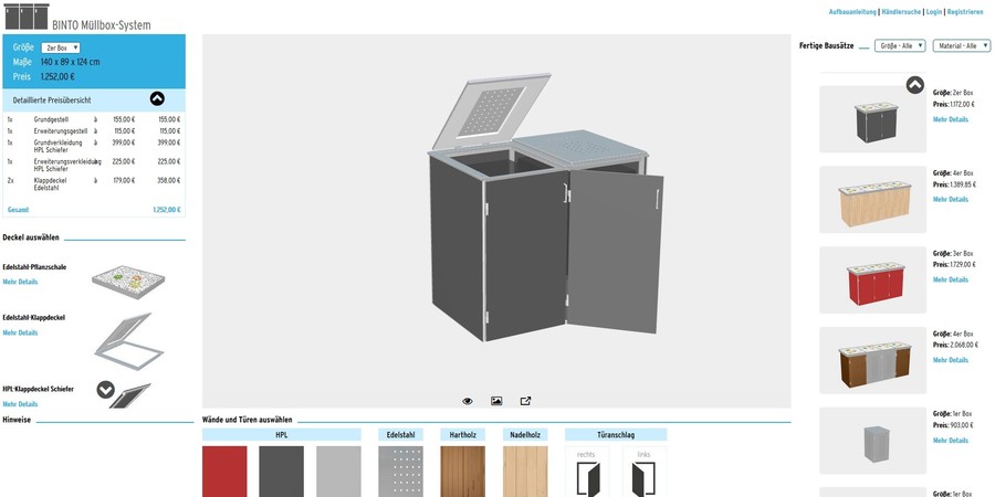 BINTO Müllbox-OnlinePlaner