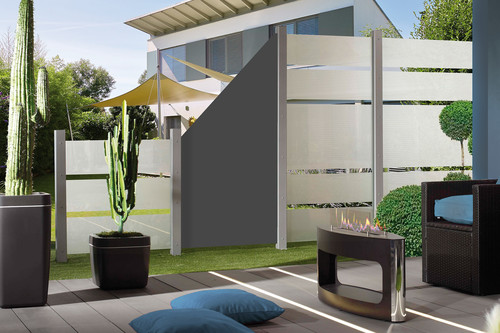 SYSTEM GLAS ALPHA kombiniert mit SYSTEM HPL Anthrazit SYSTEM GLAS ALPHA kombiniert mit SYSTEM HPL Anthrazit