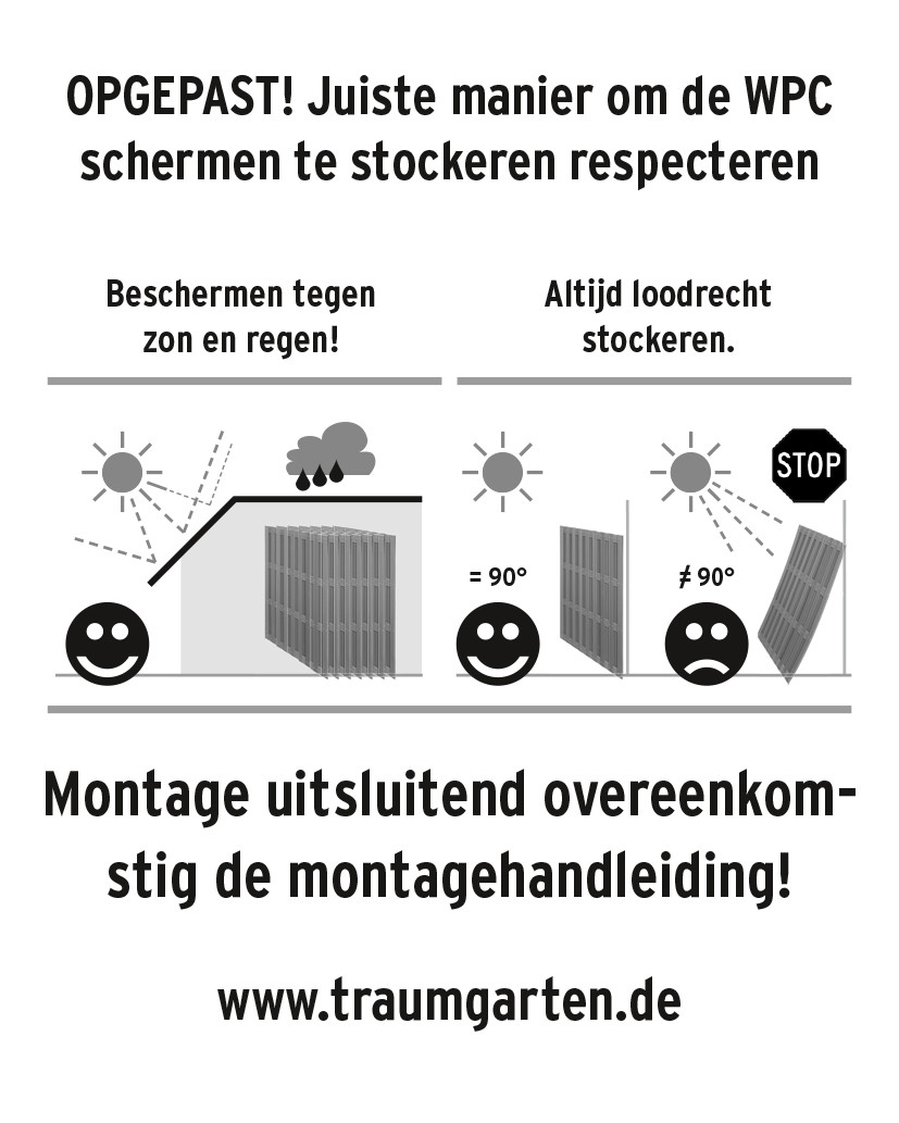 WPC Zäune richtig lagern