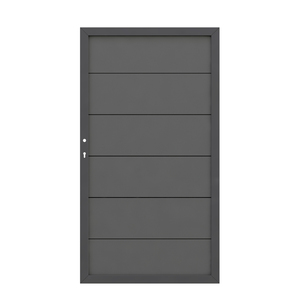 3766 DESIGN WPC ALU Anthrazit-Anthrazit Tor 98x180 cm