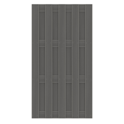 JUMBO WPC Sichtschutzelement 95x179 cm in Anthrazit von TraumGarten Vorderansicht