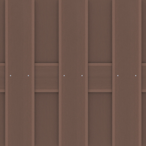 JUMBO WPC Sichtschutzelement 179x179 cm in Braun von TraumGarten Detailansicht