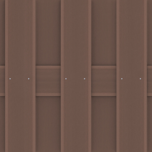 JUMBO WPC Sichtschutzelement 95x179 cm in Braun von TraumGarten Detailansicht