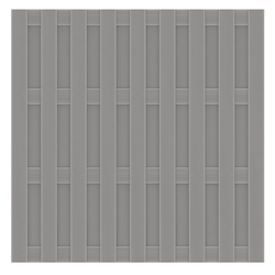 JUMBO WPC Sichtschutzelement 179x179 cm in Grau von TraumGarten Vorderansicht