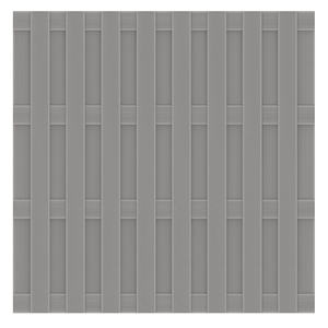 JUMBO WPC Sichtschutzelement 179x179 cm in Grau von TraumGarten Rückansicht