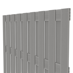 JUMBO WPC Sichtschutzelement 179x179 cm in Grau von TraumGarten Schrägansicht