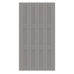 JUMBO WPC Sichtschutzelement 95x179 cm in Grau von TraumGarten Vorderansicht