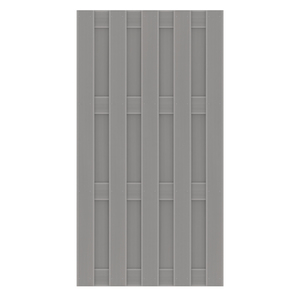 JUMBO WPC Sichtschutzelement 95x179 cm in Grau von TraumGarten Vorderansicht