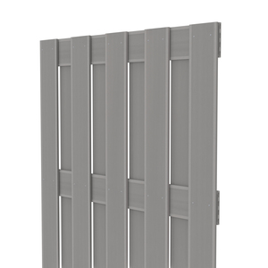 JUMBO WPC Sichtschutzelement 95x179 cm in Grau von TraumGarten Schrägansicht
