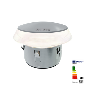 Licht Deck-Leuchtring Typ Puck grau DM 86 mm