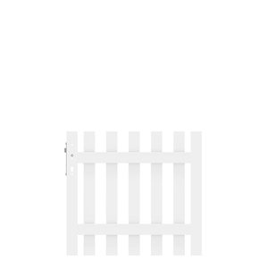 Weißes Vorgartentor LONGLIFE CARA XL DIN Rechts 98x90 cm von TraumGarten Rückansicht