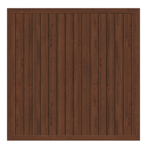 4560 LONGLIFE RIVA Nussbaum Rechteck 180x180 cm Rückansicht Sichtschutzelement aus folienkaschiertem Fensterkunststoff von TraumGarten - RIVA Nussbaum 180x180 cm - Rückansicht