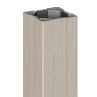 LONGLIFE Pfosten Polareiche 2455: 105 cm | 4387: 150 cm | 2456: Pfosten Polareiche aus folienkaschiertem Fenster-Kunststoff 8x8 cm passend zu Sichtschutz LONGLIFE RIVA von TraumGarten