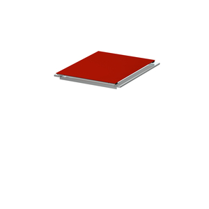 BINTO Klappdeckel HPL rot