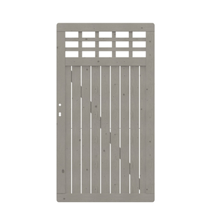 COMO-Tor mit Gitter grau 98 x 179