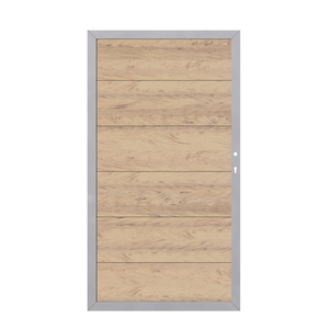 DESIGN WPC Alu Tor sand DIN RE 98x180