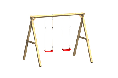 WINNETOO Massivholz-Doppelschaukel FSC®