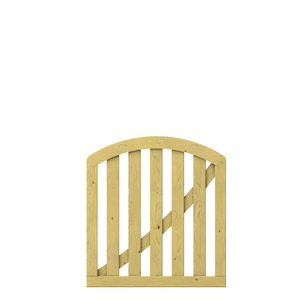 KARLO-Tor - gebogen FSC® 98 x 90(104)