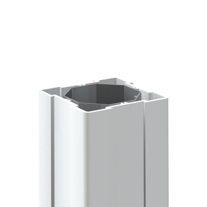 LL Pfosten, weiß 80 x 80 x 1050