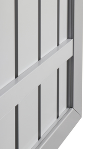 SQUADRA Alu Tor DIN L silber/silber 98x180