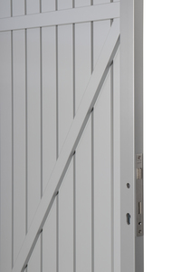 SQUADRA Alu Tor DIN L silber/silber 98x180