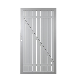 SQUADRA Alu Tor DIN R silber/silber 98x180
