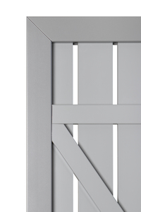 SQUADRA Alu Tor DIN R silber/silber 98x180