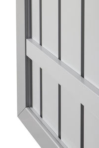 SQUADRA Alu Tor DIN R silber/silber 98x180