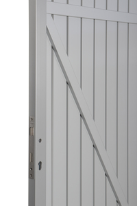 SQUADRA Alu Tor DIN R silber/silber 98x180