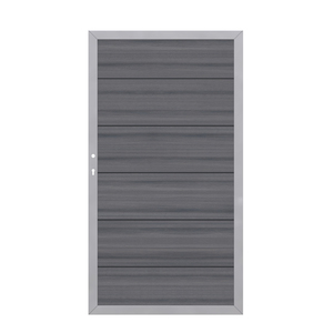 SYS PLATINUM XL Tor grau/silb. DIN LI 98x180