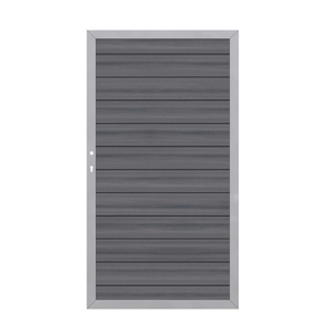 SYS PLATINUM Tor grau/silb. DIN L 98x180