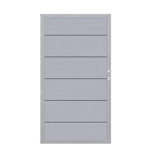 SYSTEM WPC XL Tor grau/sil. DIN R 98x180