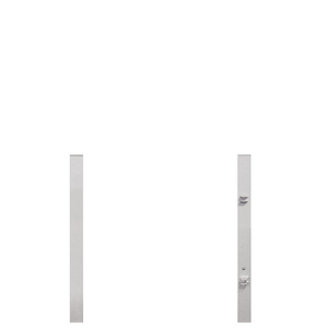 Torpfosten-Set Vorgarten-ET, silber