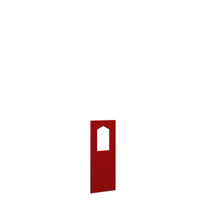 WINNETOO Fensterwand pflgl. rot 90x138