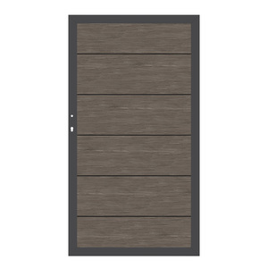 3988 SYSTEM ALU XL Vintage Oak Tor 98x180 cm XL Aluminiumprofile in Vintage Oak-Optik und Aluminiumrahmen in anthrazit