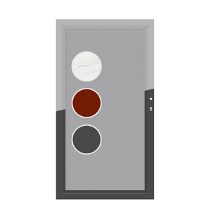 2769 SYSTEM BOARD Einzeltor auf Maß SYSTEM BOARD Gartentor auf Maß von TraumGarten, Farbe wählbar: Schiefer, Rot, Marmor