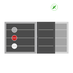Zweiflügeliges Tor von TraumGarten - Konfigurierbar in Farbe und Maßen