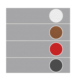 SYSTEM BOARD XL Zaunelement mit individueller Farbzusammenstellung 179x180 cm von TraumGarten
