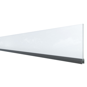 2435 SYSTEM Dekorprofil-Set Mattglas 178x15 cm Dekorprofil Mattglas 15 cm zur Gestaltung von SYSTEM WPC Sichtschutzelementen