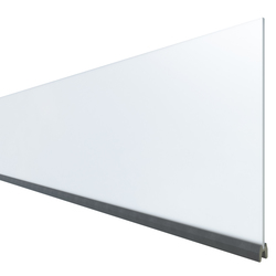 Dekorprofil Mattglas 30 cm zur Gestaltung von SYSTEM WPC Sichtschutzelementen