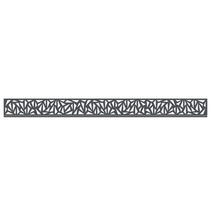 3292 SYSTEM Dekorprofil-Set Trigon Metall Anthrazit 178x15 cm Ge Dekorprofil Trigon flach ersetzt ein 15 cm Nut-Feder-Profil im SYSTEM Steckzaun