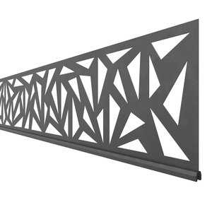 Dekorprofil Trigon 30 cm aus Metall für indivduelle Steckzaunfelder aus WPC oder Aluminium