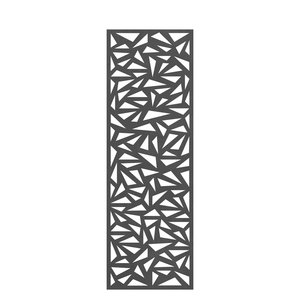2835 SYSTEM Designgitter Trigon Metall Anthrazit 60x180 cm Gesam