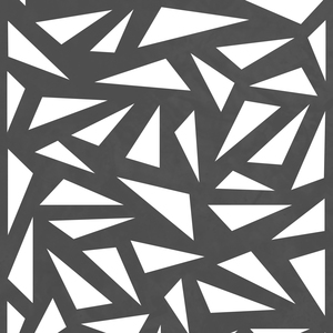 2835 SYSTEM Designgitter Trigon Metall Anthrazit 60x180 cm Detai