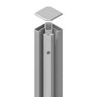 SYSTEM Eck-Klemmpfosten Silber