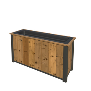 Holz Thermo Pflanzkasten hoch 129x52